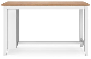 Gesthaven Counter-Height Dining Table & 2 Barstools Natural/White