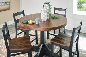 Valebeck Counter-Height Dining Table & 4 Barstools Multi