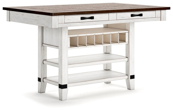 Valebeck Counter-Height Dining Table & 4 Barstools Multi