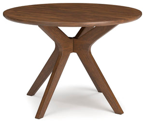Lyncott Dining Table & 2 Chairs Brown