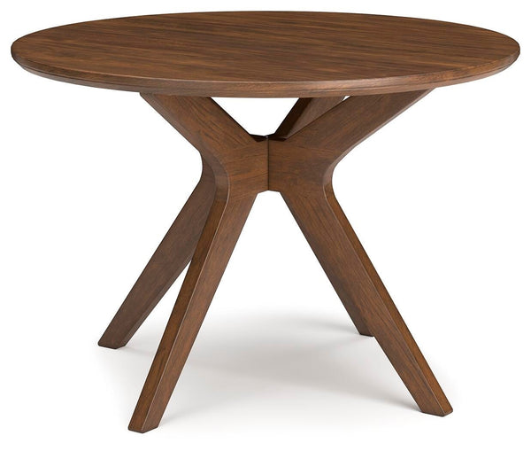 Lyncott Dining Table & 2 Chairs Brown