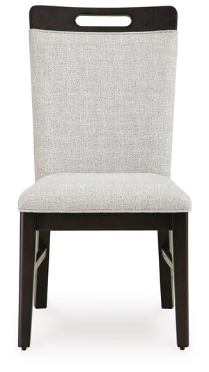 Neymorton Dining Table & 8 Chairs Dark Grayish Brown