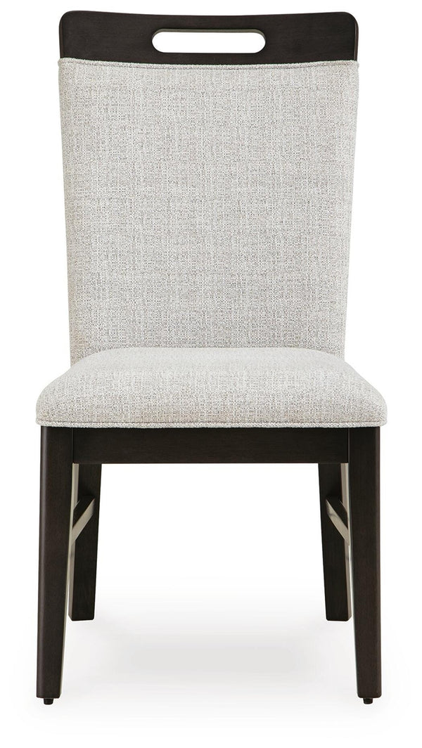 Neymorton Dining Table & 8 Chairs Dark Grayish Brown