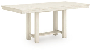 Robbinsdale Counter-Height Dining Table & 6 Barstools Antique White