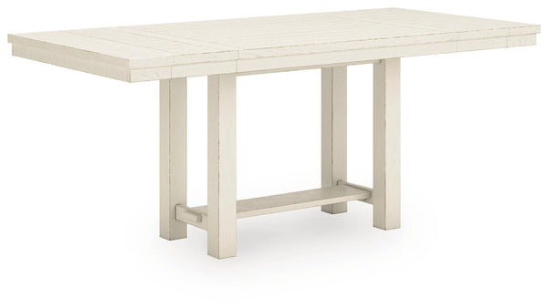 Robbinsdale Counter-Height Dining Table & 6 Barstools Antique White