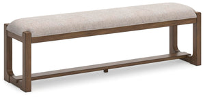 Cabalynn Dining Table, 4 Chairs & Bench Light Brown