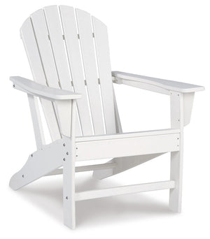 Sundown Treasure Outdoor Adirondack Chair with End Table White