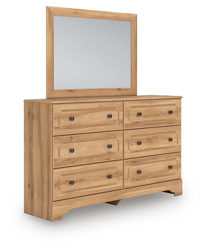 Aleaport Twin Panel Bed, Dresser & Mirror