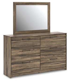 Elbrim Queen Panel Storage Bed, Dresser & Mirror