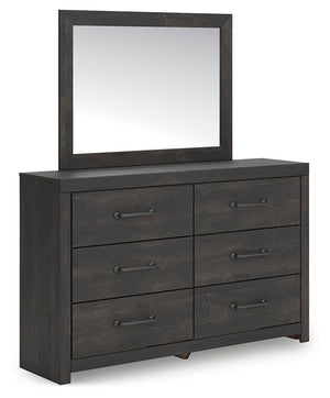 Hollivern Queen Panel Bed, Dresser & Mirror