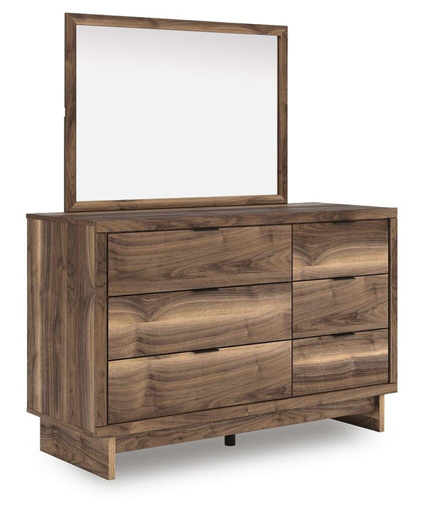 Chirason Full Panel Platform Bed, Dresser & Mirror