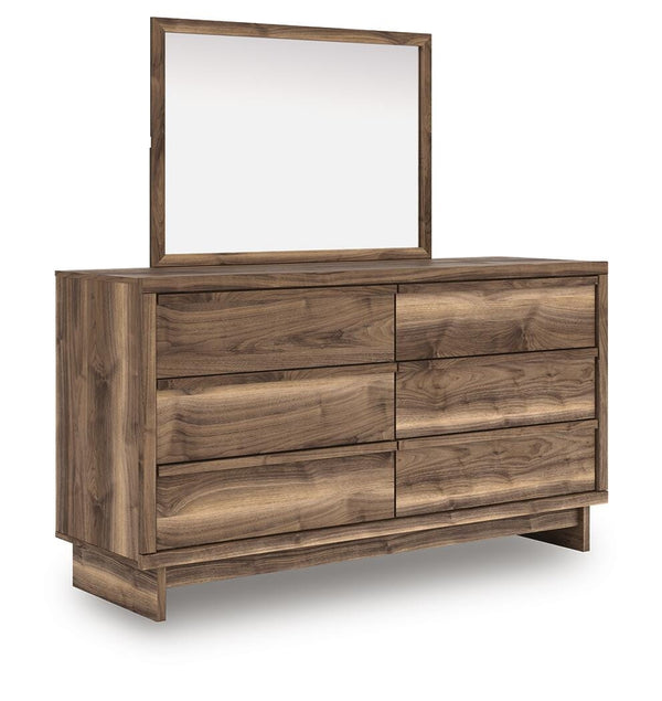 Chirason Queen Panel Bed, Dresser & Mirror