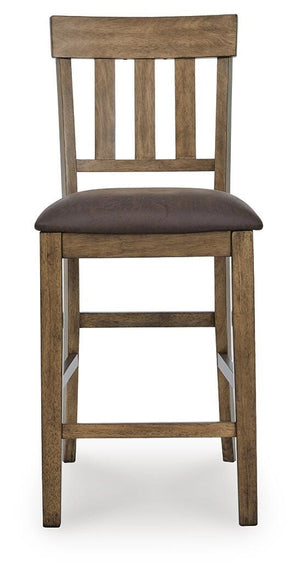 Urbinforte Counter-Height Barstool Light Brown