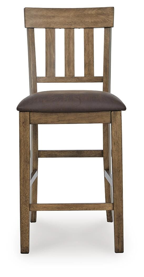 Urbinforte Counter-Height Barstool Light Brown