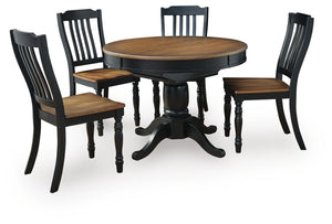 Clorazi Extension Dining Table & 4 Chairs