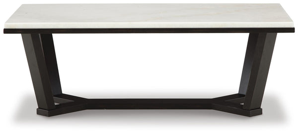 Fostead Coffee Table & 2 Ends White/Espresso