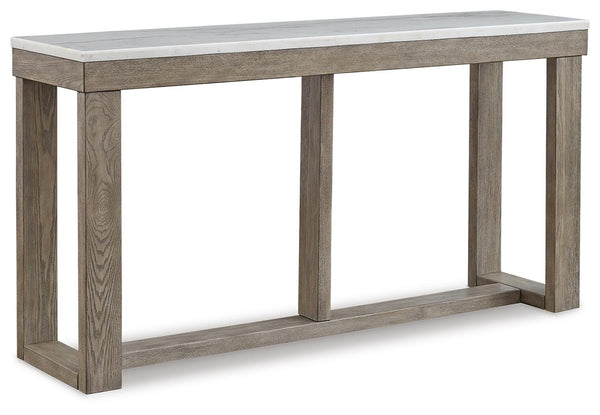Loyaska Coffee Table, End & Sofa Table Brown/Ivory