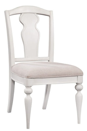 American Woodcrafters Rodanthe Splat Back Side Chair in Dove White