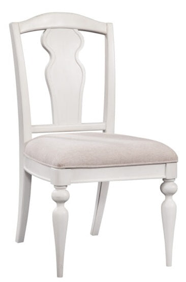 American Woodcrafters Rodanthe Splat Back Side Chair in Dove White