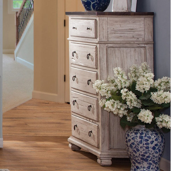 Napa Furniture Belmont Antique Linen 5-Drawer Chest