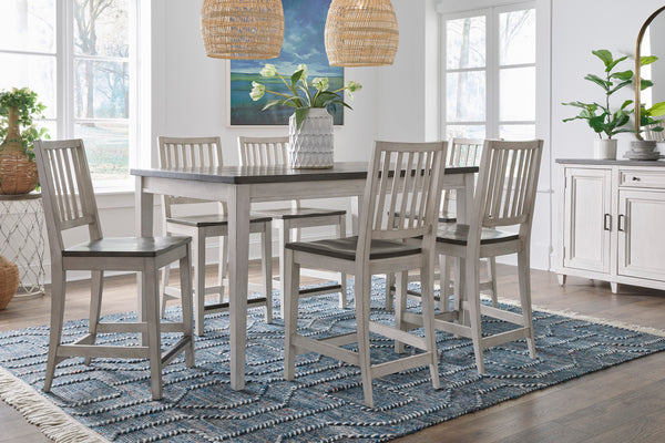 Aspenhome Caraway Aged Ivory Counter-Height Dining Table & Chairs Set