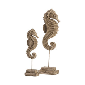 Crestview Crestview Mystical Seahorse Finials Set of 2