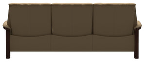 Stressless Buckingham Brown Low Back Paloma Sofa