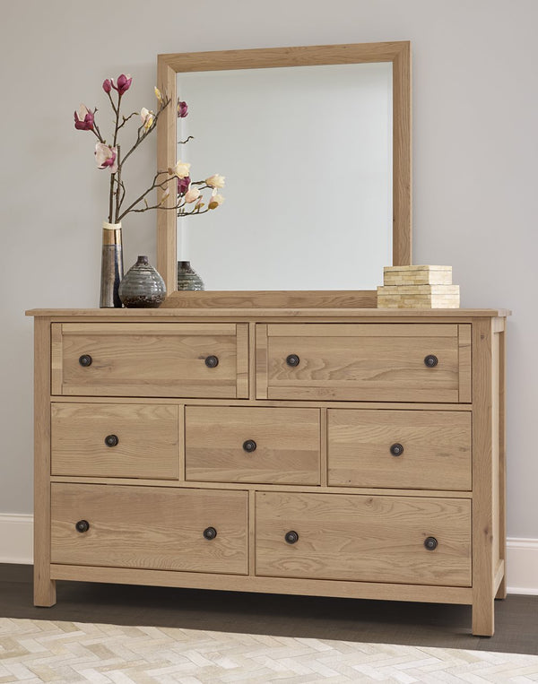 Vaughan-Bassett Custom Express Clear Oak 7-Drawer Dresser