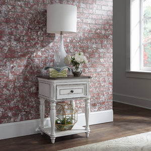 Liberty Furniture Magnolia Manor Antique White Leg Nightstand