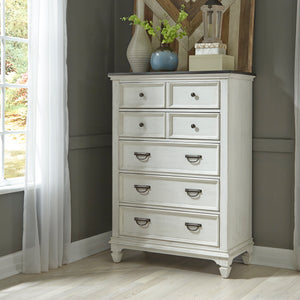 Liberty Furniture Allyson Park Wire Brushed White 5-Drawer Chest