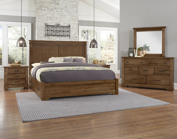 Vaughan-Bassett Cool Rustic Amber 3-Drawer Nightstand