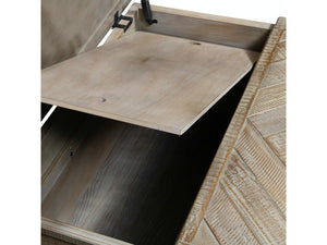 Liberty Furniture Parkland Falls Weathered Taupe Square Lift-Top Cocktail Table
