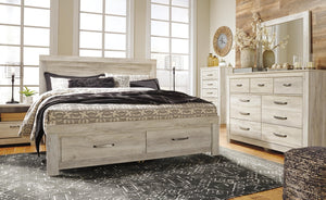 Bellaby Pastoral Charm King Panel Headboard Whitewash