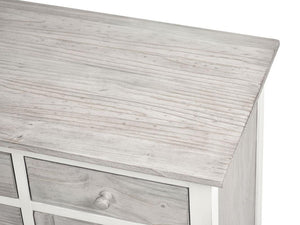 Seawinds Islamorada Clean White & Grey 6-Drawer 2-Door Dresser