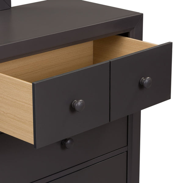 Liberty Furniture Cottage View Dark Gray 6-Drawer Dresser with Wood Knob Hardware