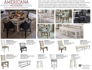 Parker House Americana 48 Round Dining Table & 4 Side Chairs