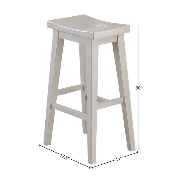 Parker House Americana Modern 30 Inch Bar Stool in Cotton Finish