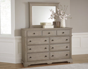 Vaughan-Bassett Heritage Greystone 9-Drawer Bureau Dresser