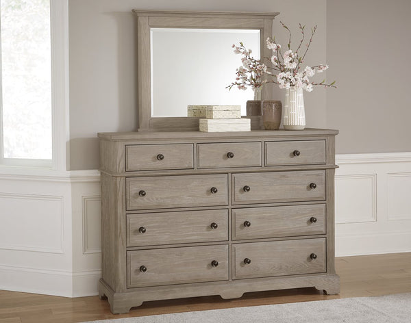 Vaughan-Bassett Heritage Greystone 9-Drawer Bureau Dresser