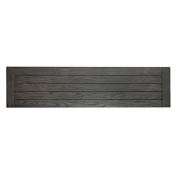 Liberty Furniture Allyson Park Wirebrushed White With Charcoal Tops 68-Inch Highboy TV Console with 2 Doors & 1 Adjustable Shelf