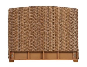 Coaster Laughton Woven Banana Leaf Queen Panel Headboard Amber