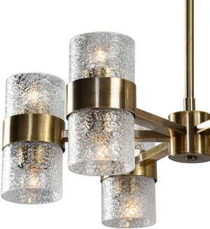 Uttermost by Kalizma Home Marinot 12-Ight Antique Brass Chandelier