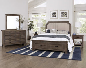 Vaughan-Bassett Bungalow Folkstone Upholstered Queen Headboard