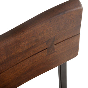 Home Trends Design Loft 18 Inch Dining Chair Walnut