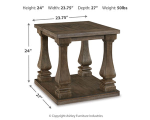 Johnelle Boho Haven End Table Gray