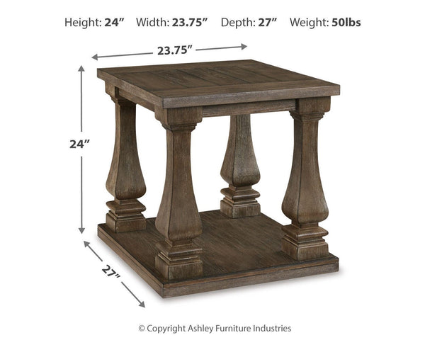 Johnelle Boho Haven End Table Gray
