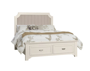 Vaughan-Bassett Bungalow Lattice Upholstered King Headboard