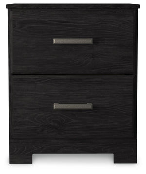 Belachime 2-Drawer Nightstand Charcoal