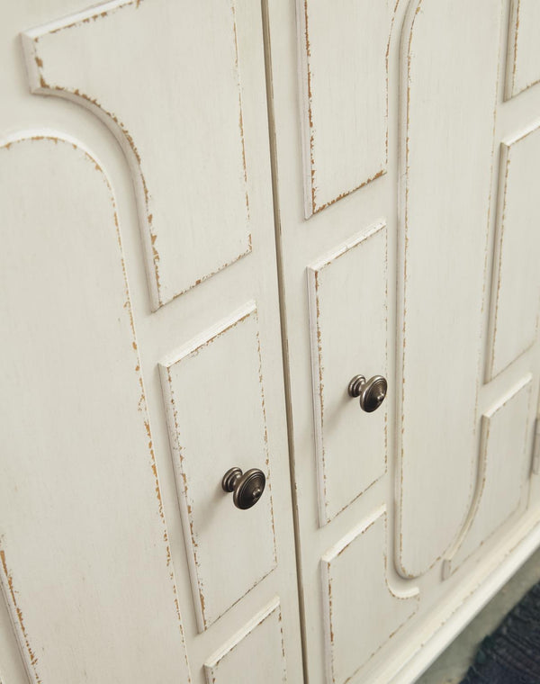 Roranville 4-Door Accent Cabinet Antique White