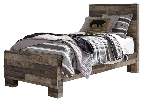 Derekson Twin Panel Bed Multi Gray